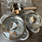 Berndes Pannenset - 16cm & 22cm Steelpannen - Nieuw, Huis en Inrichting, Keuken | Potten en Pannen, Inductieplaat, Nieuw, Pannenset