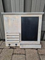 Memobord krijtbord sleutelrekje hout 45x50cm, Huis en Inrichting, Ophalen, Zo goed als nieuw