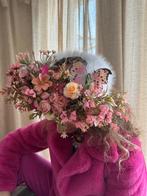 Roze bloemenband met vlinders, Ophalen of Verzenden, Zo goed als nieuw