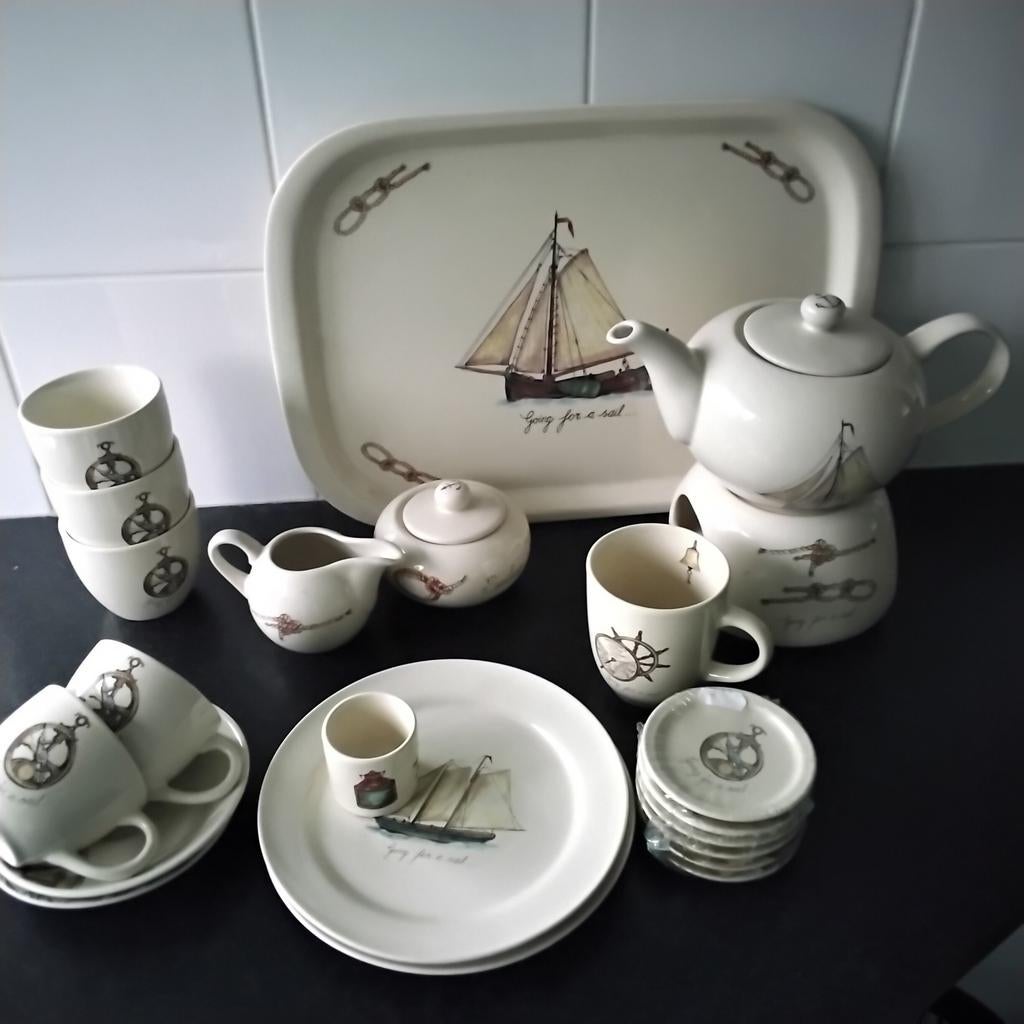 Jet going for a sail, Ophalen of Verzenden, Zo goed als nieuw, Overige stijlen, Kop(pen) en/of Schotel(s)