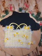 Stijlvolle tweedelige set: coltrui + top (tweedtop met decor, Ophalen of Verzenden, Nieuw