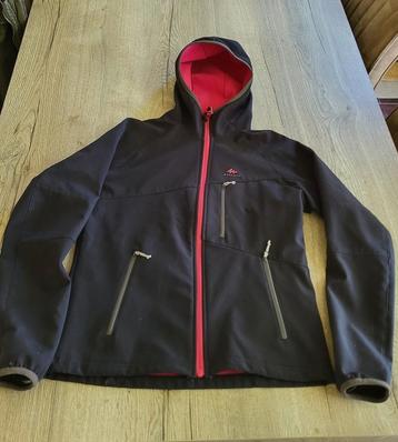 QUECHUA softshell outdoor jas. Zwart met fuchsia voering.  beschikbaar voor biedingen