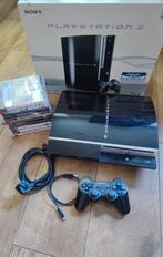 PlayStation 3 met doos + controller + kabels + 10 games, Spelcomputers en Games, Spelcomputers | Sony PlayStation 3, Ophalen of Verzenden
