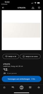 Ikea Utrusta front 60 cm, Huis en Inrichting, Ophalen, Gebruikt, Wit, 50 tot 100 cm