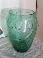 vintage vaas, tulpenvaas, oude vaas groen, Ophalen of Verzenden