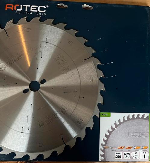 2x Rotec - HM bouwzaagblad, ø400x3,5x30mm Z=32, Doe-het-zelf en Verbouw, Gereedschap | Zaagmachines, Nieuw, 1200 watt of meer