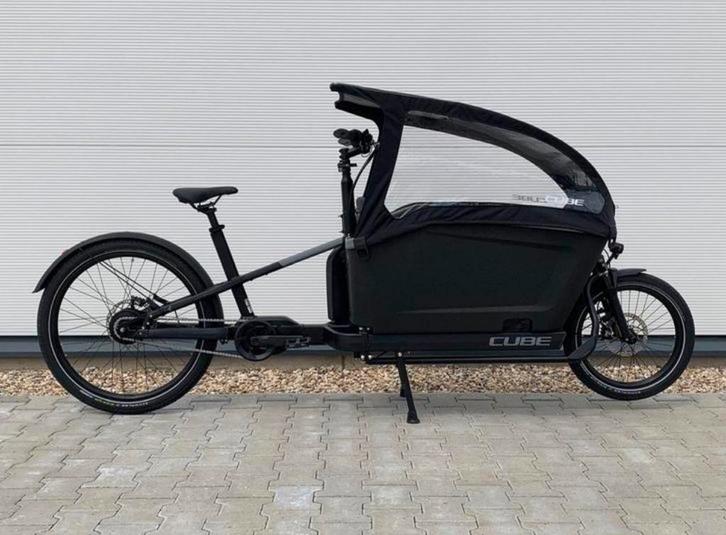 CUBE CARGO HYBRID 500 FLASHGREY/BLACK Enviolo naaf, Fietsen en Brommers, Fietsen | Bakfietsen, Nieuw, Overige merken, 2 kinderen
