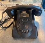 Originele PTT draaischijftelefoon – model T65, zwart, Ophalen of Verzenden, Gebruikt
