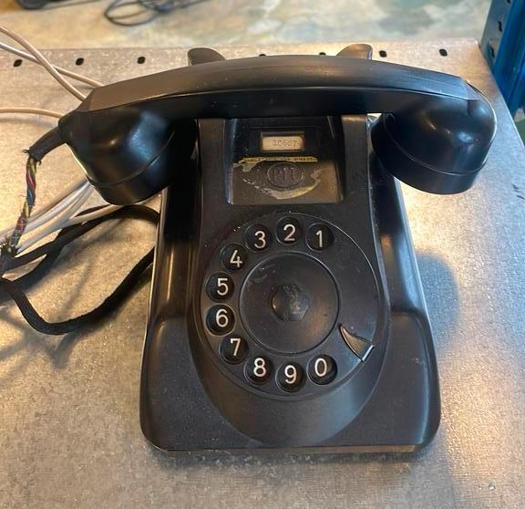 Originele PTT draaischijftelefoon – model T65, zwart, Telecommunicatie, Vaste telefoons | Niet Draadloos, Gebruikt, Ophalen of Verzenden