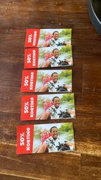 50% korting walibi t/m september 2025 (2 over), Tickets en Kaartjes, Drie personen of meer, Kortingskaart