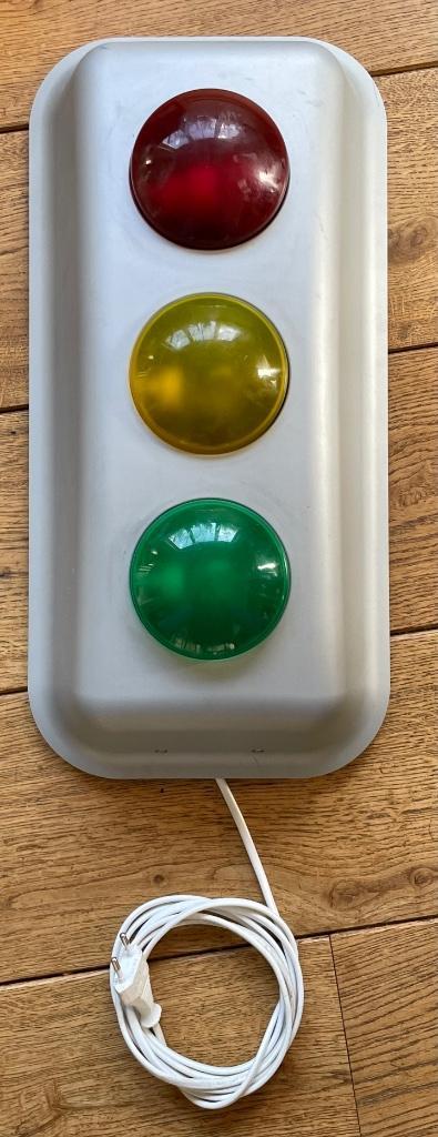 Lamp stoplicht IKEA vintage 90's, Huis en Inrichting, Lampen | Tafellampen, Gebruikt, Minder dan 50 cm, Verzenden