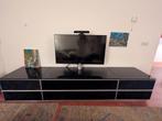 Spectral tv meubel zwart glas, met speakers, Huis en Inrichting, Ophalen of Verzenden, 200 cm of meer, Minder dan 100 cm, 25 tot 50 cm