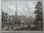 gravure diakonie weeshuis en armenhuis Franeker Bendorp 1793, Antiek en Kunst, Kunst | Etsen en Gravures, Verzenden