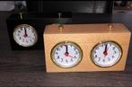 Houten analoge schaakklokken | NIEUW | geen batterijen nodig, Antiek en Kunst, Ophalen of Verzenden