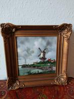 Mooie vintage tegel in prachtige lijst, Antiek en Kunst, Antiek | Wandborden en Tegels, Verzenden