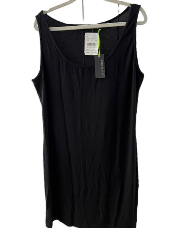 NIEUW Lizzy & Coco SINGLET lange top XXL zwart, Kleding | Dames, Tops, Nieuw, Maat 42/44 (L), Zwart, Zonder mouw, Verzenden