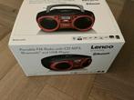 Lenco SCD-501RD Draagbare Radio/CD - stroom/batterij Nieuw, Ophalen of Verzenden, Nieuw, Radio, Met cd-speler