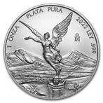 2022 Mexico 1 oz Fine Silver Libertad BU, Ophalen of Verzenden, Zilver