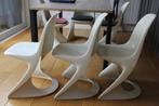 Casalino stoelen wit originele kleur, Huis en Inrichting, Stoelen, Ophalen, Kunststof, Gebruikt, Wit
