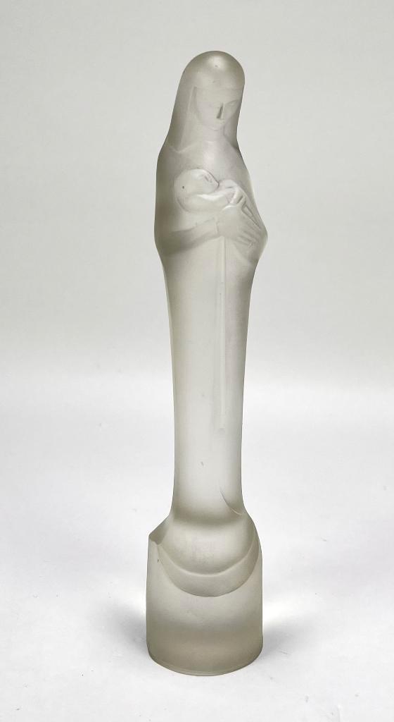 31. Art Deco beeld, S. Uiterwaal - Madonna met kind, 1929, Antiek en Kunst, Kunst | Beelden en Houtsnijwerken, Ophalen of Verzenden