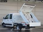 Volkswagen Crafter 177pk Kipper met Kist Dubbel Cabine Dubbe, Stof, Gebruikt, Euro 6, 4 cilinders