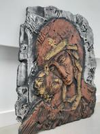 Plaquette Steen Madonna met kind Jezus, Ophalen of Verzenden