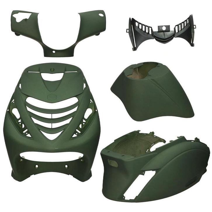 Kappen set Piaggio Zip 2000 mat groen [donker] [SP Look] 384, Motoren, Tuning en Styling, Ophalen of Verzenden