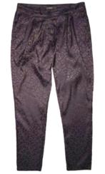 SUPERTRASH broek, pantalon, zwart/paars, Mt. 36, Kleding | Dames, Broeken en Pantalons, Supertrash, Lang, Zo goed als nieuw, Maat 36 (S)