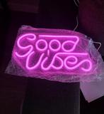 Neon LED Lamp - Good Vibes - usb-aansluiting NIEUW, Ophalen of Verzenden, Nieuw, Minder dan 50 cm
