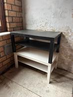 Lack salontafel Ikea wit en zwart, Ophalen, 50 tot 100 cm, Vierkant, Zo goed als nieuw