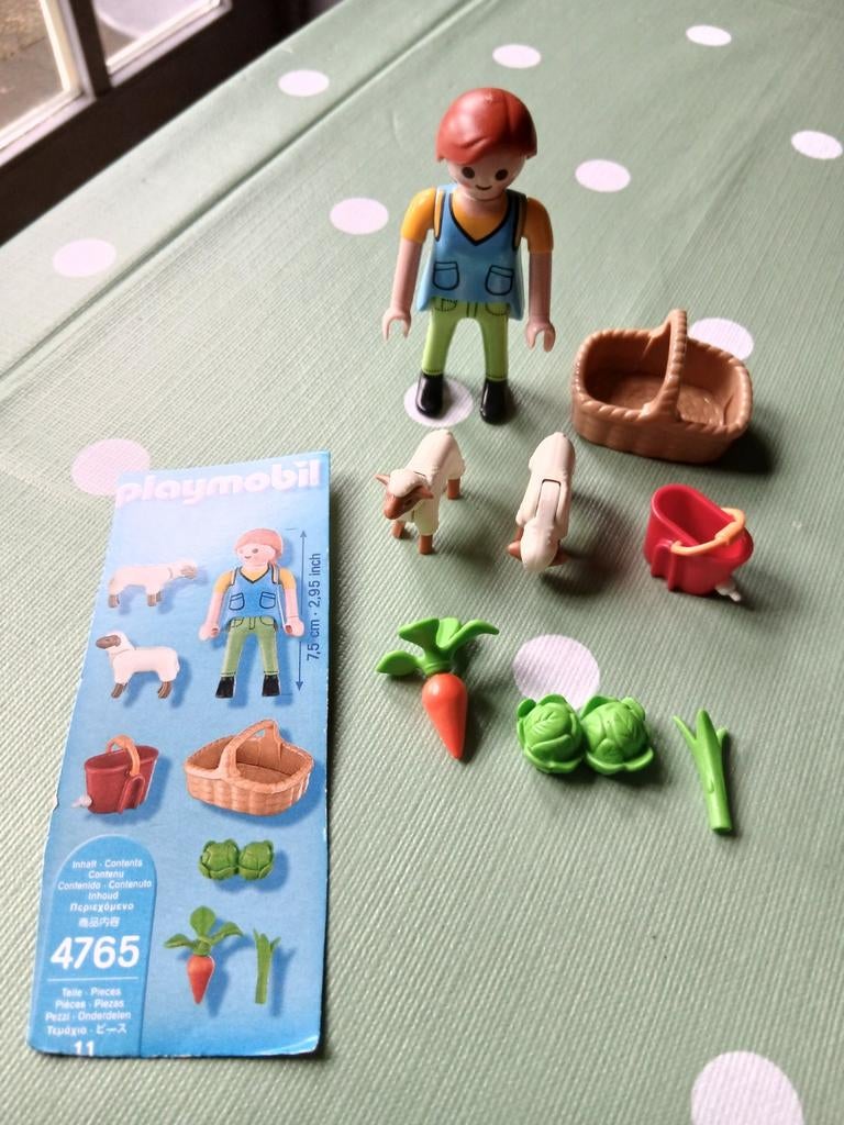 Playmobil 4765 Boer met dieren en oogst, Ophalen of Verzenden, Gebruikt, Complete set