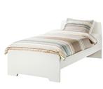ASKVOLL Bed frame, white, 90x200 cm, Ophalen, 90 cm, Eenpersoons, Wit