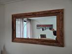 Prachtige spiegel van grof teakhout 150x90, Ophalen, 125 cm of meer, Zo goed als nieuw, Minder dan 100 cm