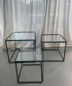 Max Sauze tafeltjes - vintage design, Huis en Inrichting, Tafels | Bijzettafels, 45 tot 60 cm, Minder dan 55 cm, Rond, Ophalen of Verzenden