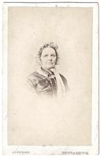 CDV dun karton - Vrouw Muts - Foto Reesinck Deventer Zutphen, Verzamelen, Foto's en Prenten, Gebruikt, Foto, Ophalen of Verzenden