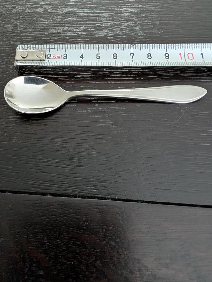 theelepels - 7 stuks. Lengte 11 cm. merk Gero-Silmeta, Antiek en Kunst, Antiek | Bestek, Ophalen of Verzenden