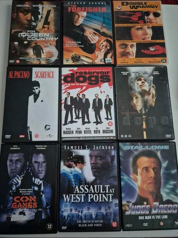 DVD Collectie: Actie, Misdaad, Drama - 9 Films 1,- per stuk beschikbaar voor biedingen