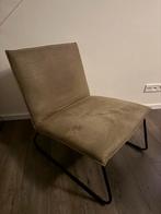 2x Fauteuil James - Microleder Groen (Leen Bakker), Huis en Inrichting, Fauteuils, Ophalen, Gebruikt, Minder dan 75 cm, Stof