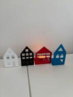 Ikea Design Kaarsenhouders Huisjes, Wit, Ophalen of Verzenden, Zo goed als nieuw, Metaal