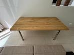 Bureau (tafel) eikenhout 180x90, Huis en Inrichting, Bureaus, Ophalen, In hoogte verstelbaar, Zo goed als nieuw, Bureau