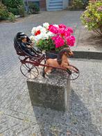 Antiek Paard en Wagen met Menner, Ophalen of Verzenden