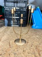 6x Gouden kandelaars – 5-armig, Ophalen of Verzenden, Zo goed als nieuw, Metaal, Minder dan 25 cm