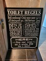 Toilet Regels Bord - Grappige Wanddecoratie, Ophalen, Nieuw