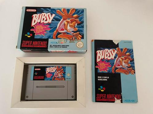 Bubsy Super Nintendo SNES CIB compleet PAL FAH, Spelcomputers en Games, Games | Nintendo Super NES, Gebruikt, 1 speler, Vanaf 3 jaar