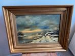 Schilderij met winters landschap, Antiek en Kunst, Ophalen