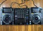 CDJ-2000 Nexus 2 + DJM-900 Nexus 2 + Decksavers + Flightcase, Ophalen, Zo goed als nieuw, Dj-set, Pioneer