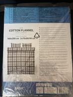 Nieuw Dekbedovertrek Flanel Katoen 160x200, Eenpersoons, Dekbedovertrek, Nieuw, Ophalen of Verzenden
