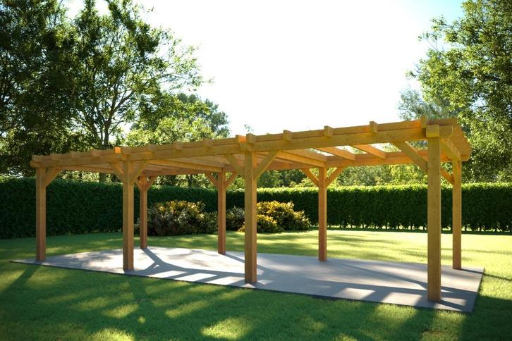 Douglas houten constructie 885 x 350 cm - Outlet aanbieding, Tuin en Terras, Overkappingen, Nieuw, Overige typen, Ophalen
