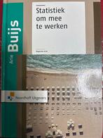 Statistiek om mee te werken - Arie Buijs, Verzenden, Gamma, Zo goed als nieuw, HBO