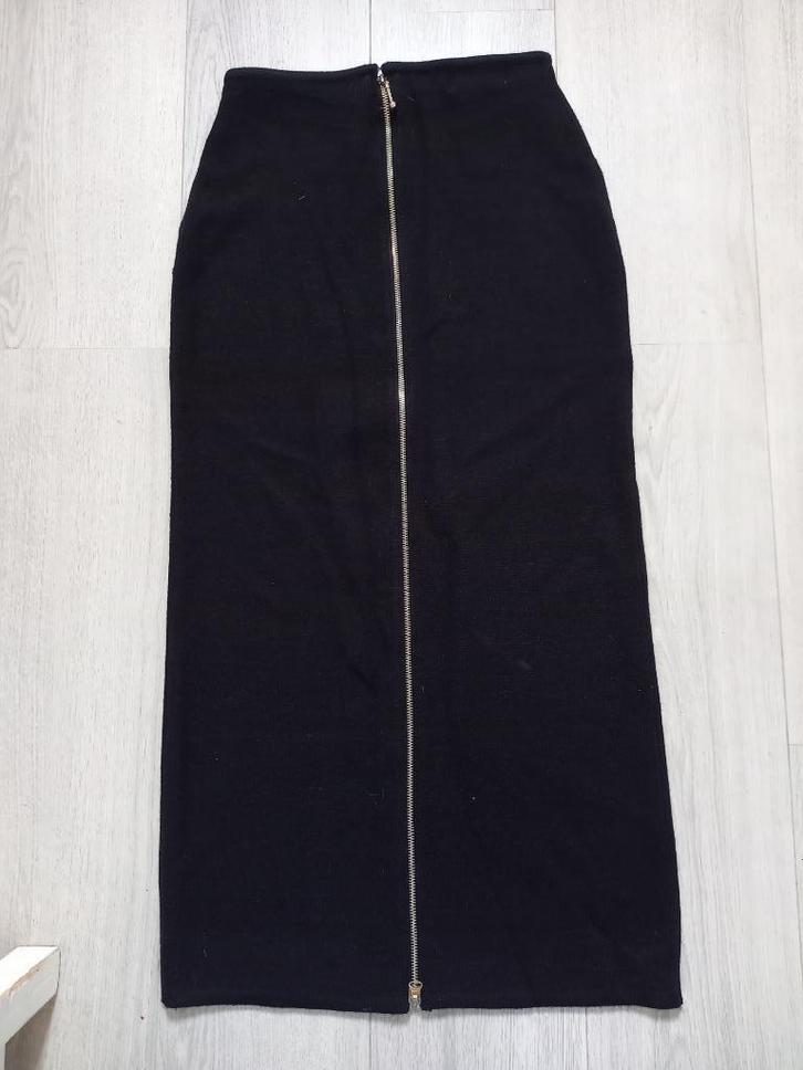 Mooie Gebreide Lange Zwarte Didi Knitwear Rok (Maat 38), Kleding | Dames, Rokken, Gedragen, Maat 38/40 (M), Zwart, Onder de knie